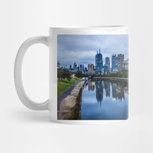 Melbourne from the Swan Street Bridge, Melbourne, Victoria, Australia. Mug